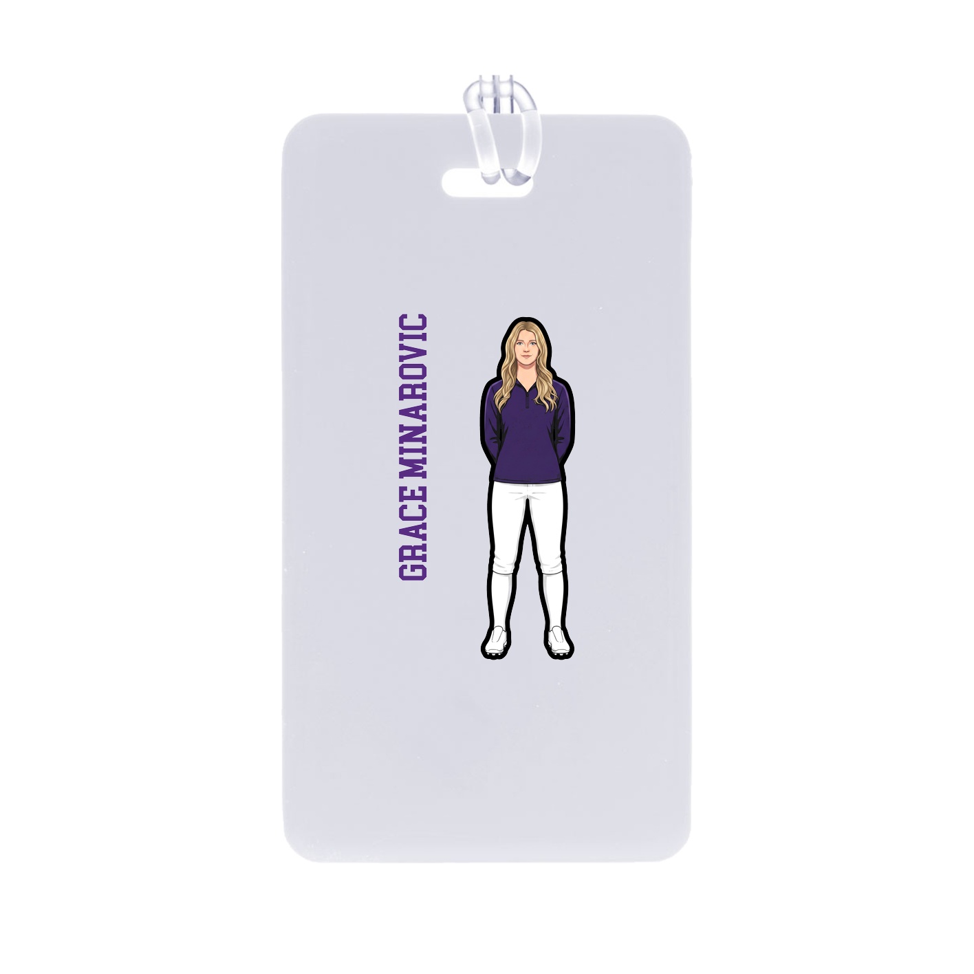 Bag Tag — Name Vertical in Classic