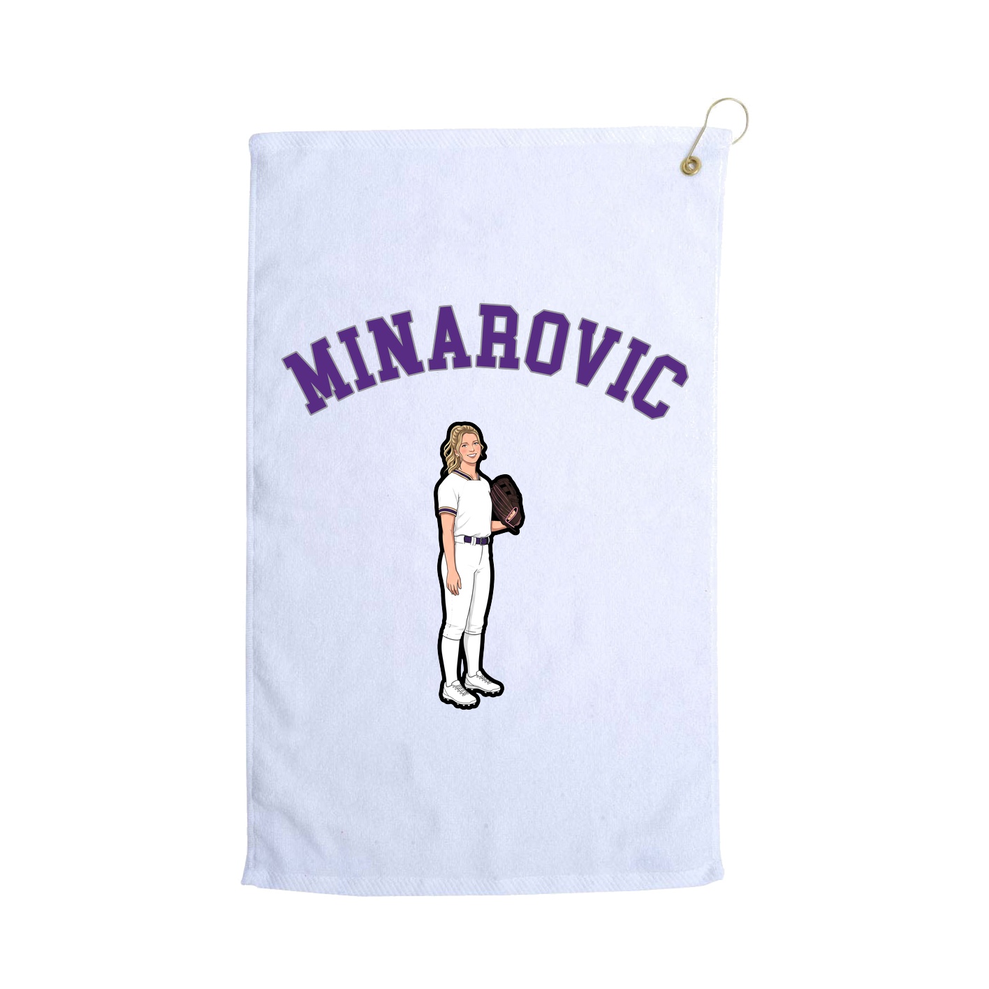 Golf Towel — Shirsey Arch in White