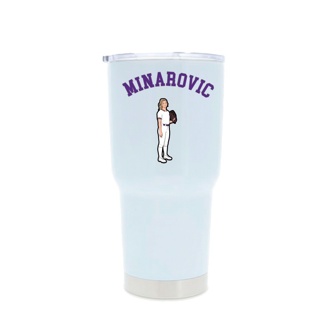30oz Stainless Steel Tumbler — Shirsey Arch in White