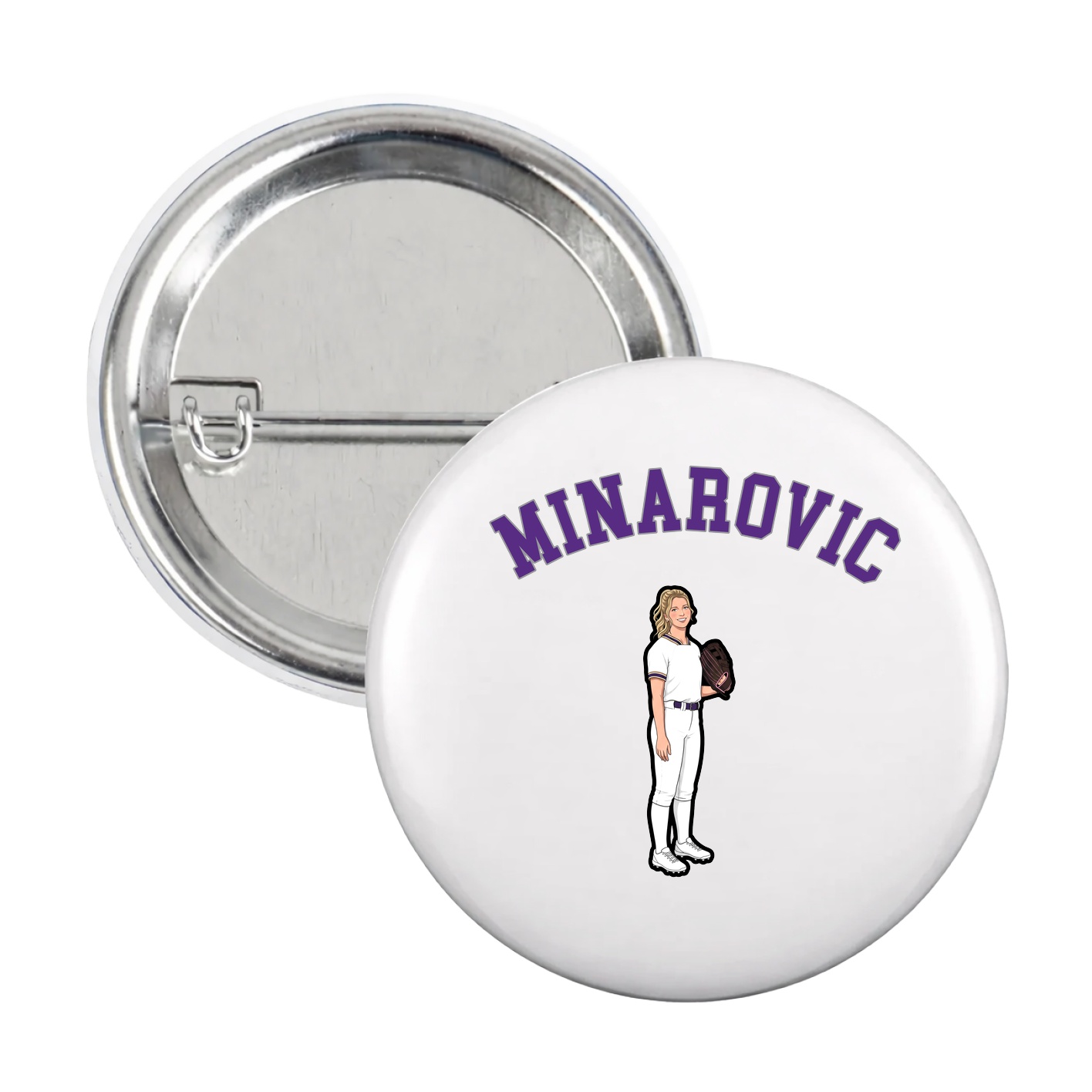 Game Day Button — Shirsey Arch in White