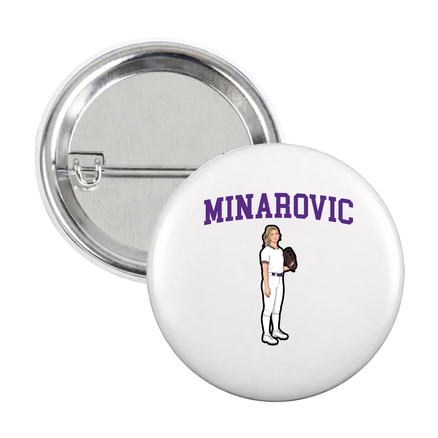 Game Day Button — Shirsey in White