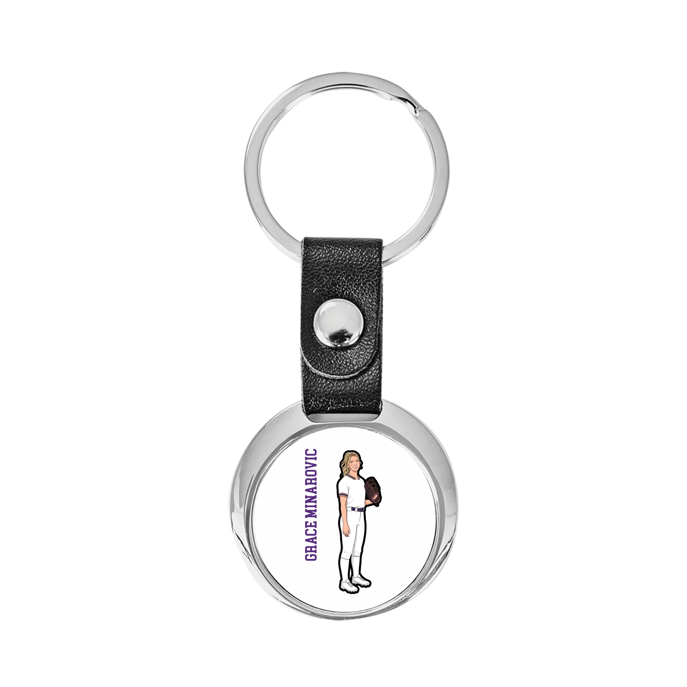 Key Chain — Name Vertical in Classic