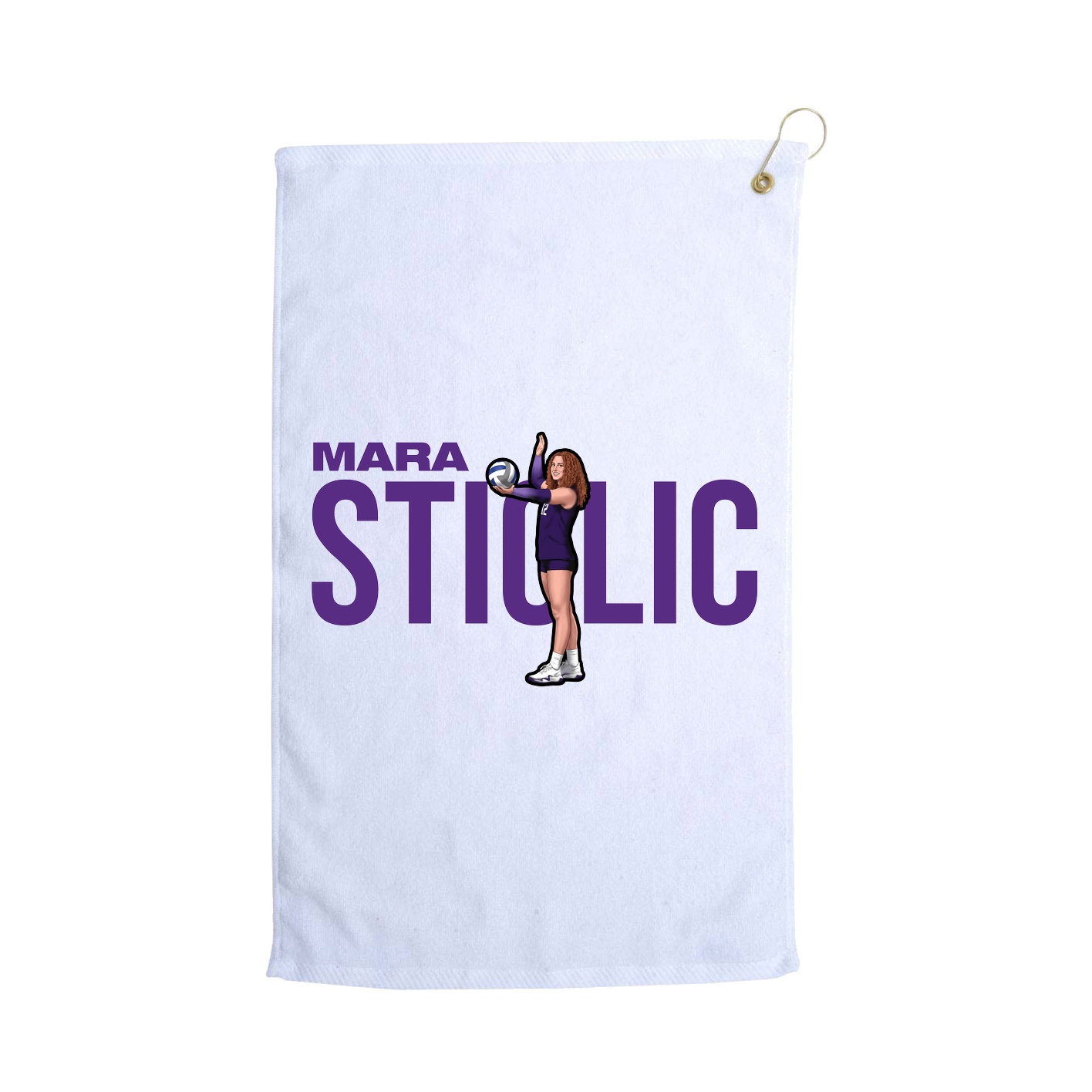 Golf Towel — Player Name in White