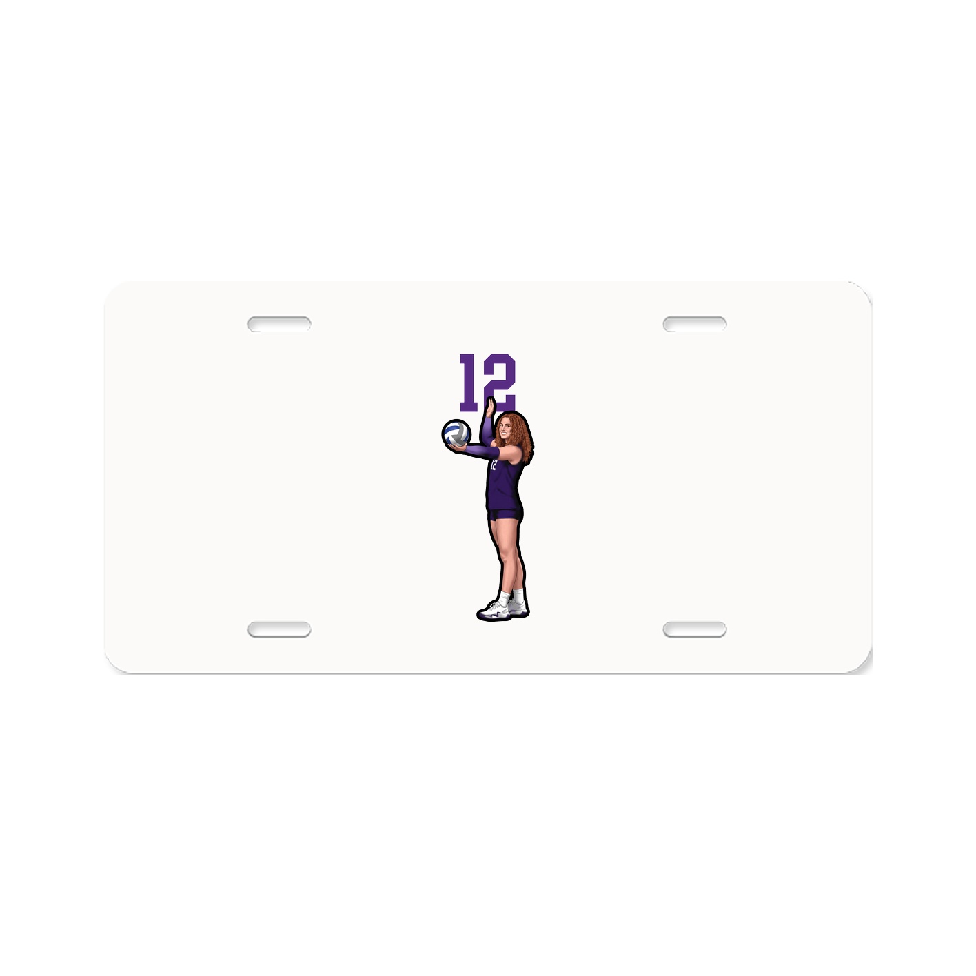 License Plate — Number Top in Classic