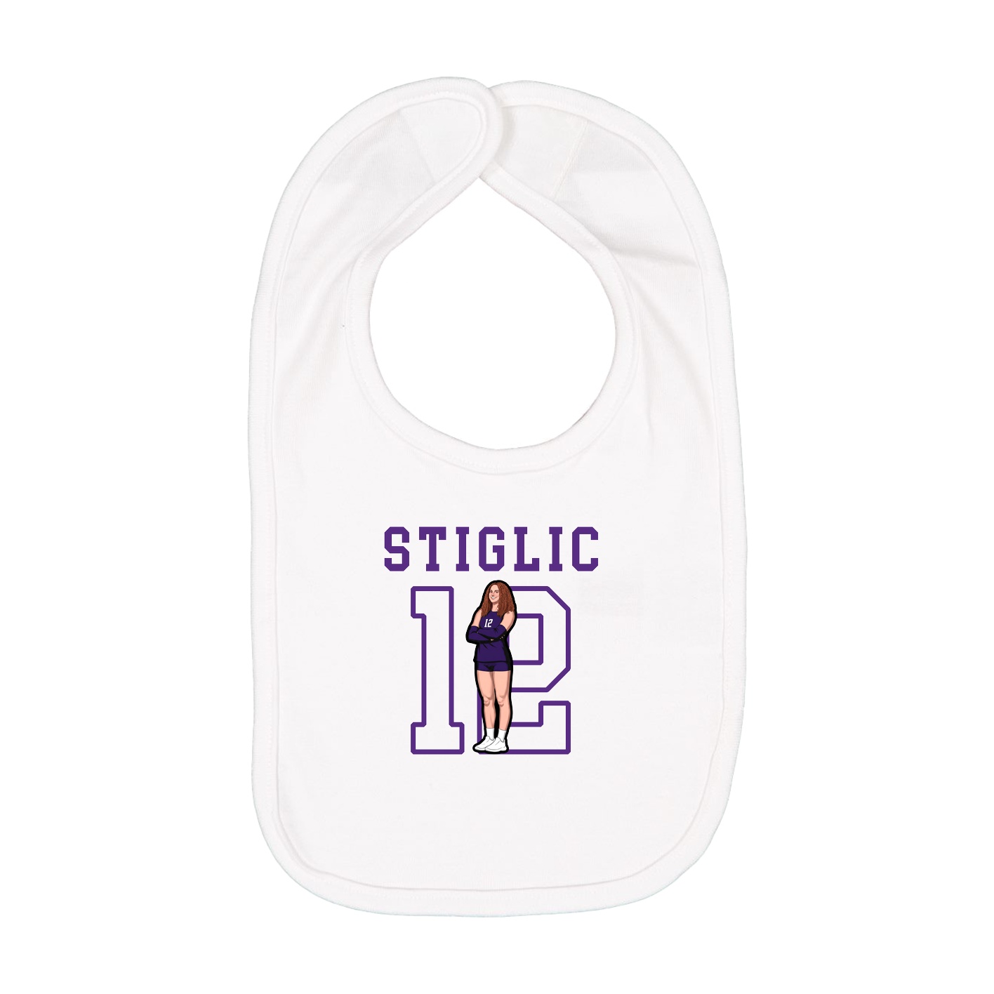 Infant Bib — Shirsey in White