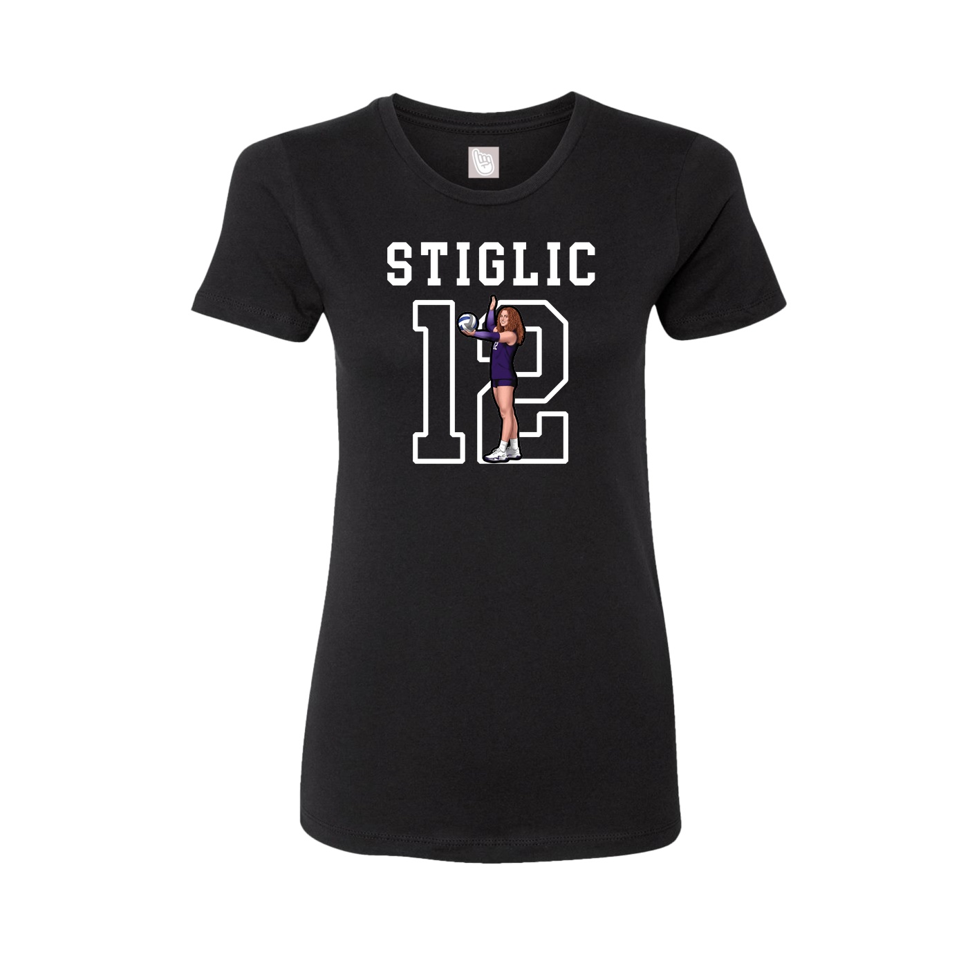 Fitted Women's Tee — Shirsey in Black