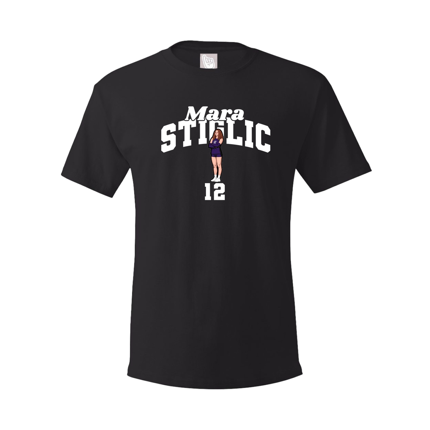 Youth Tee — Signature Arch in Black