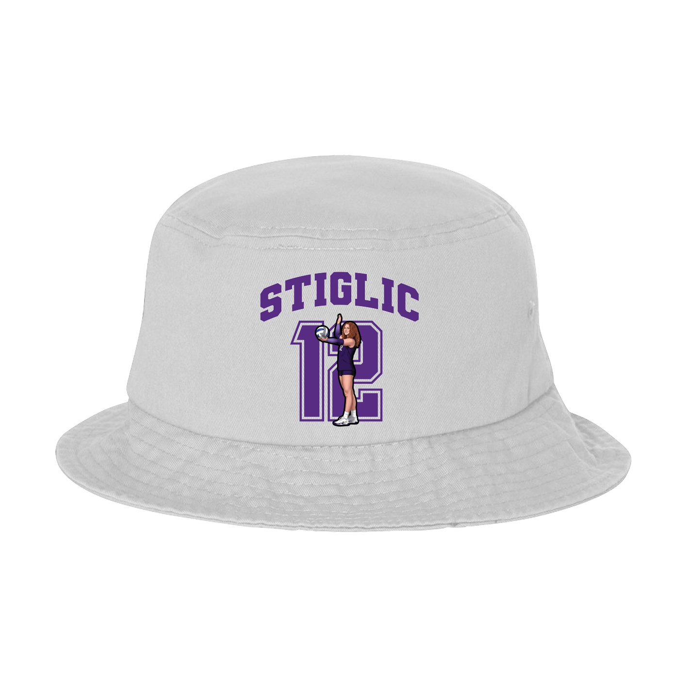 Bucket Cap — Number in White