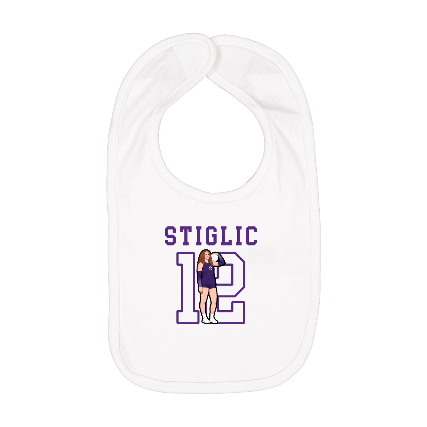Infant Bib — Shirsey in White