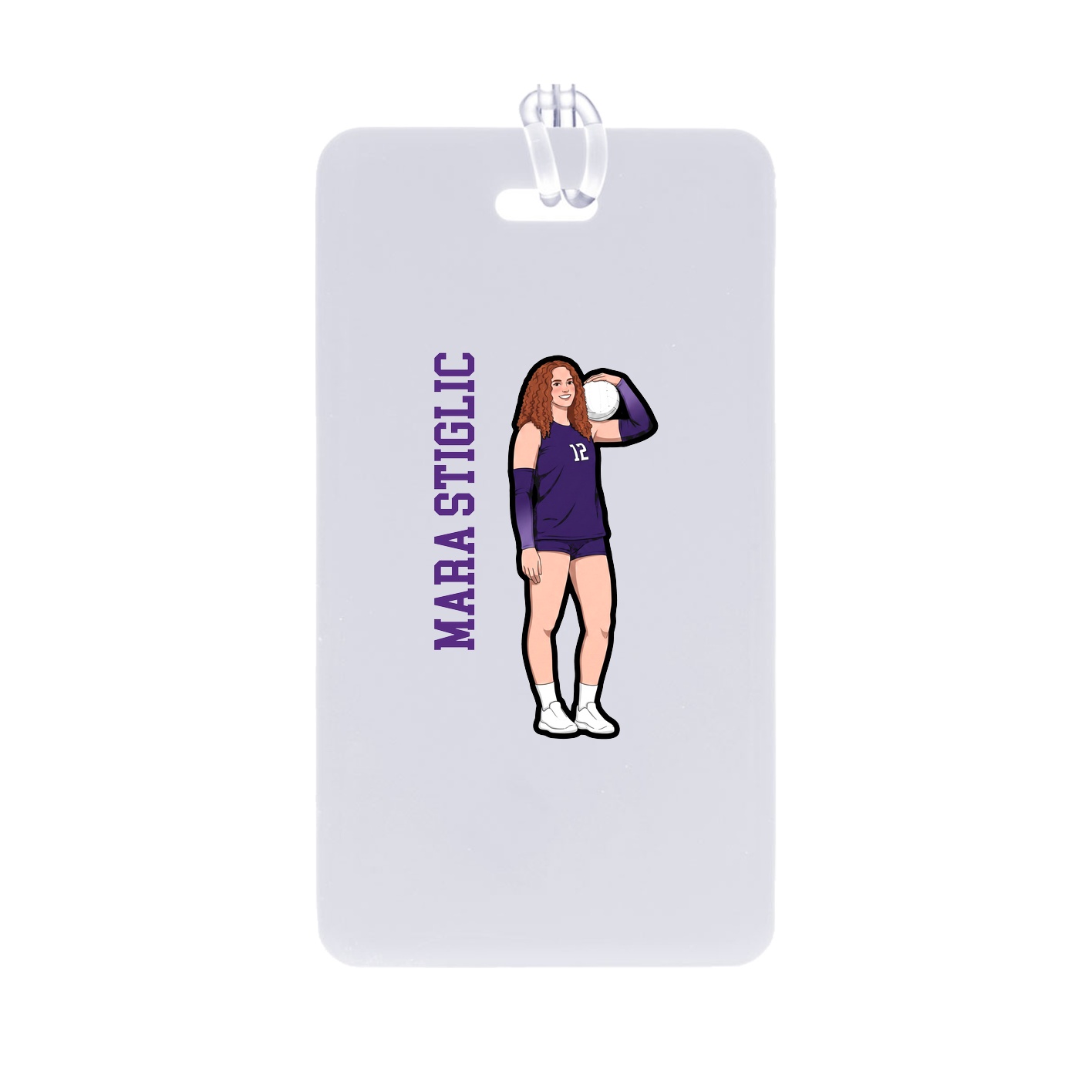 Bag Tag — Name Vertical in Classic
