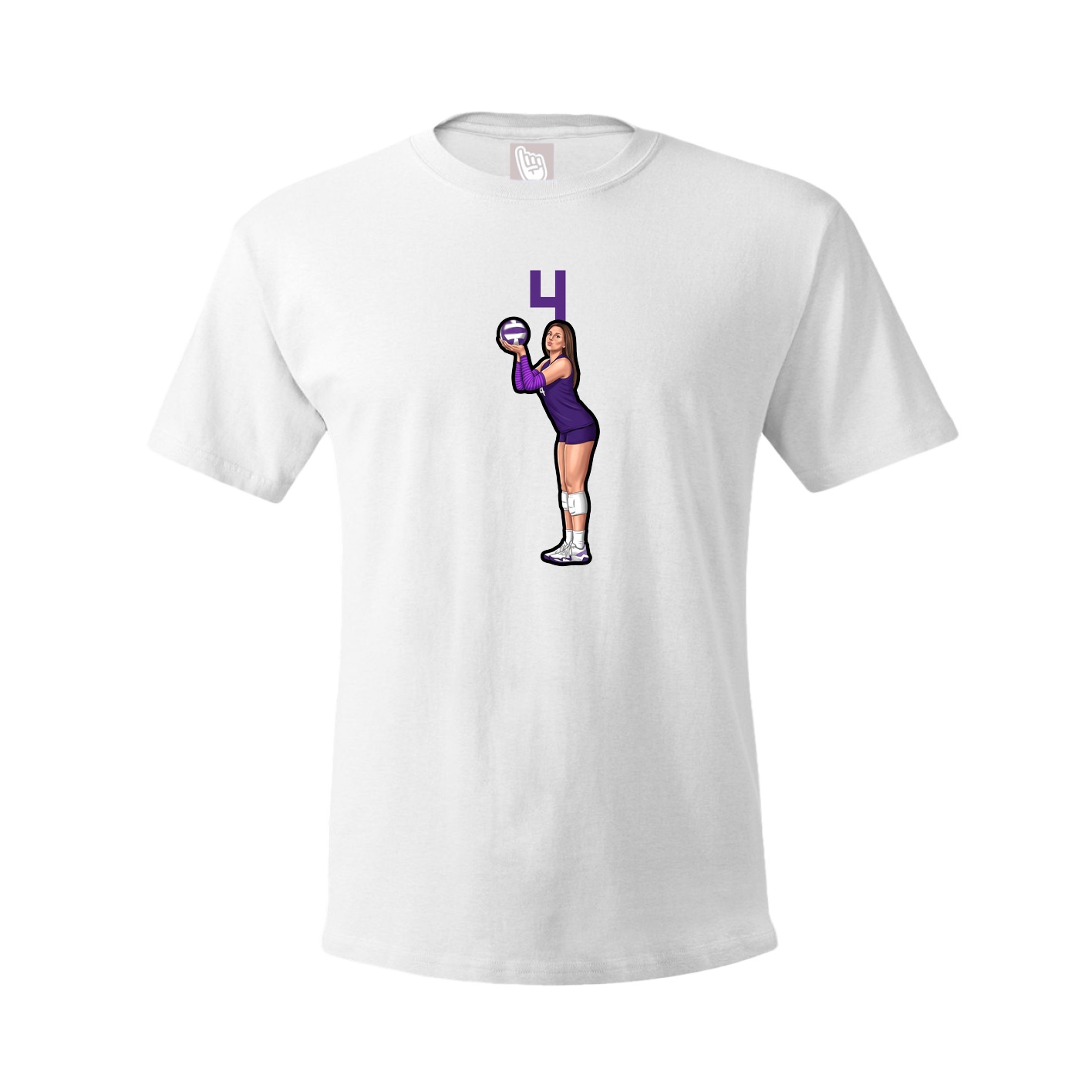 Tee — Number Top in White