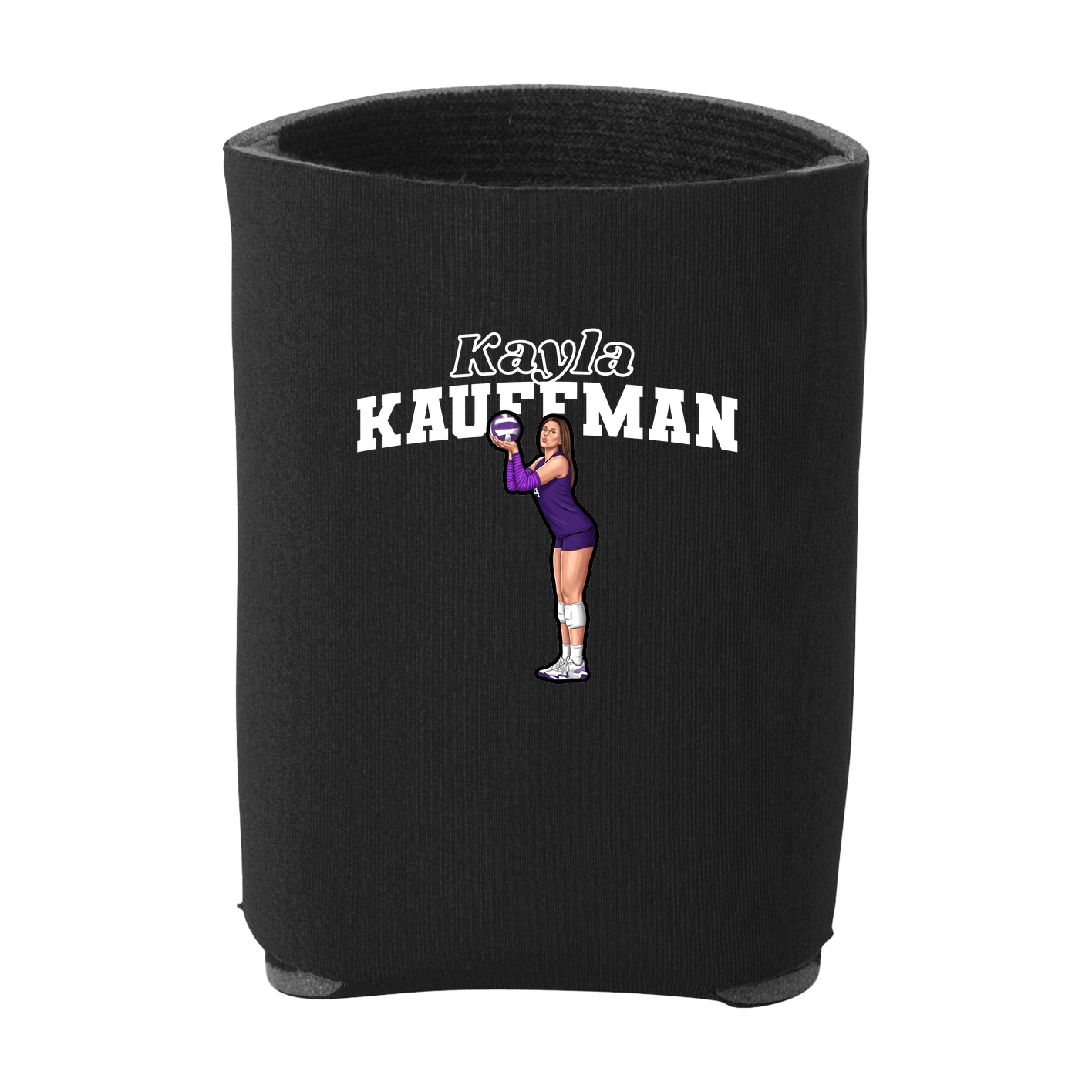 Can Holder — Name Arch in Black
