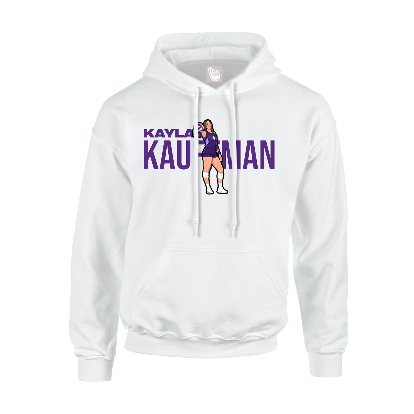 Hoodie — Player Name in White