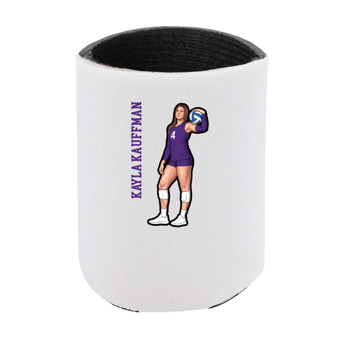 Can Holder — Name Vertical in White