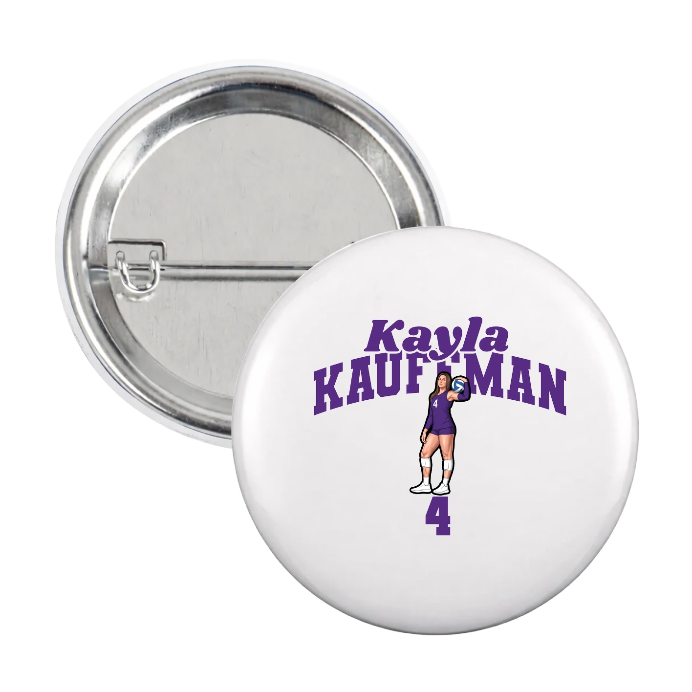 Game Day Button — Signature Arch in White