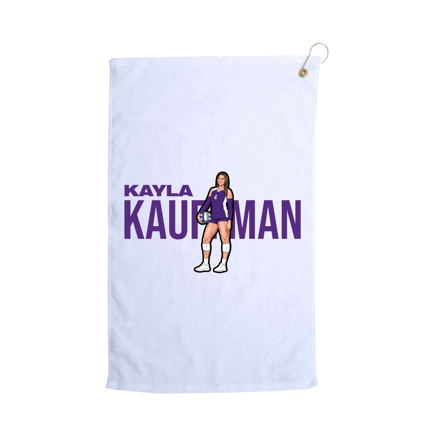 Golf Towel — Player Name in White