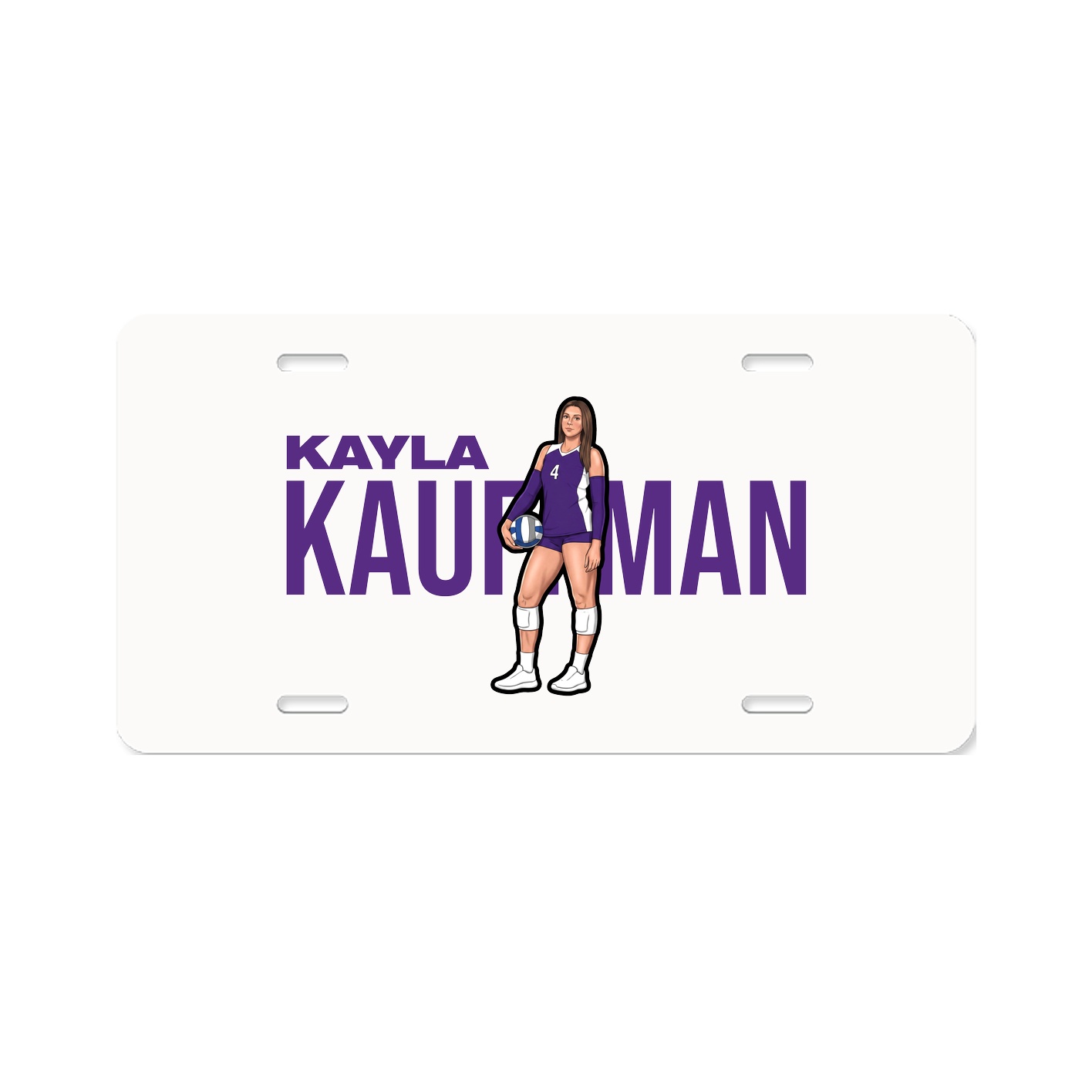 License Plate — Player Name in Classic