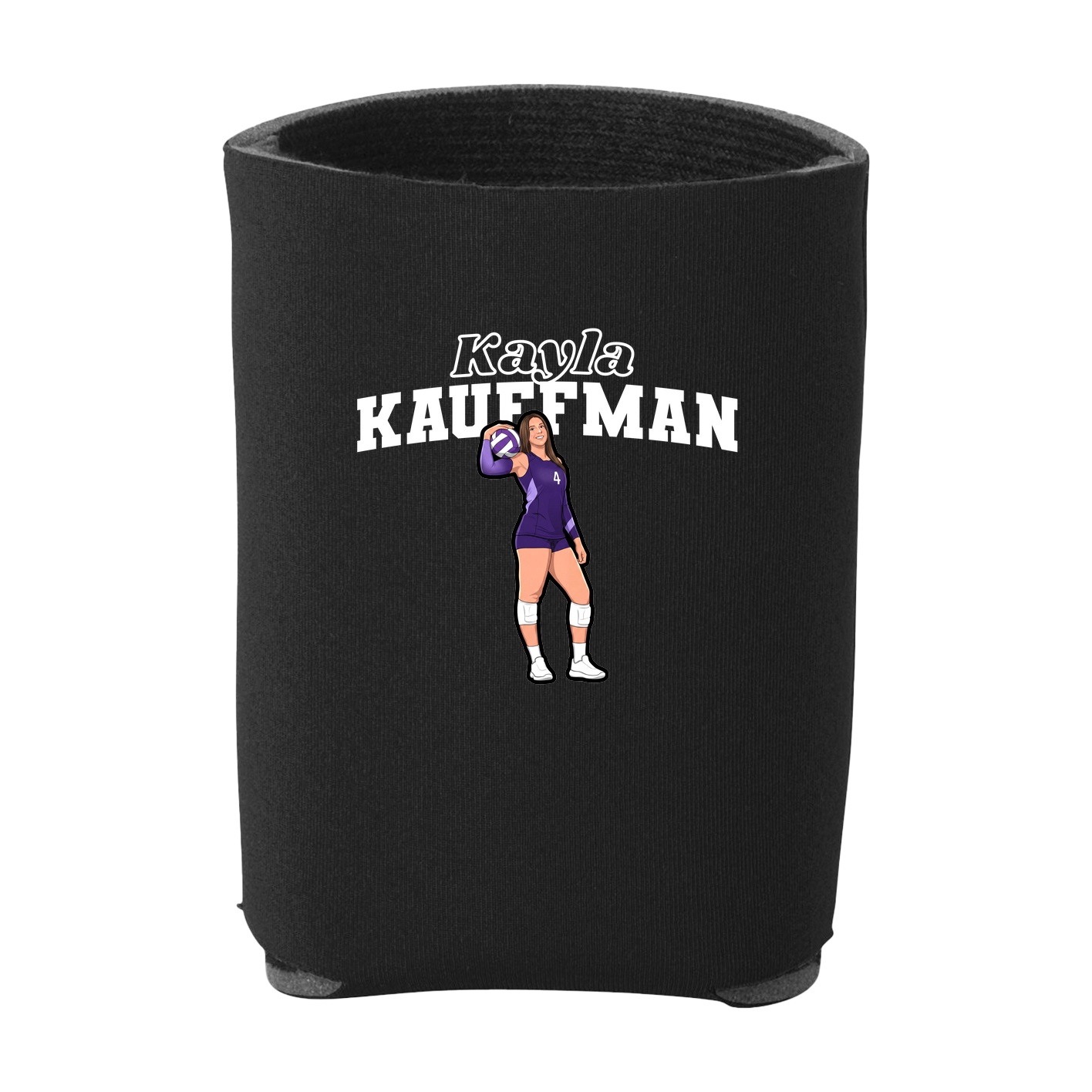 Can Holder — Name Arch in Black