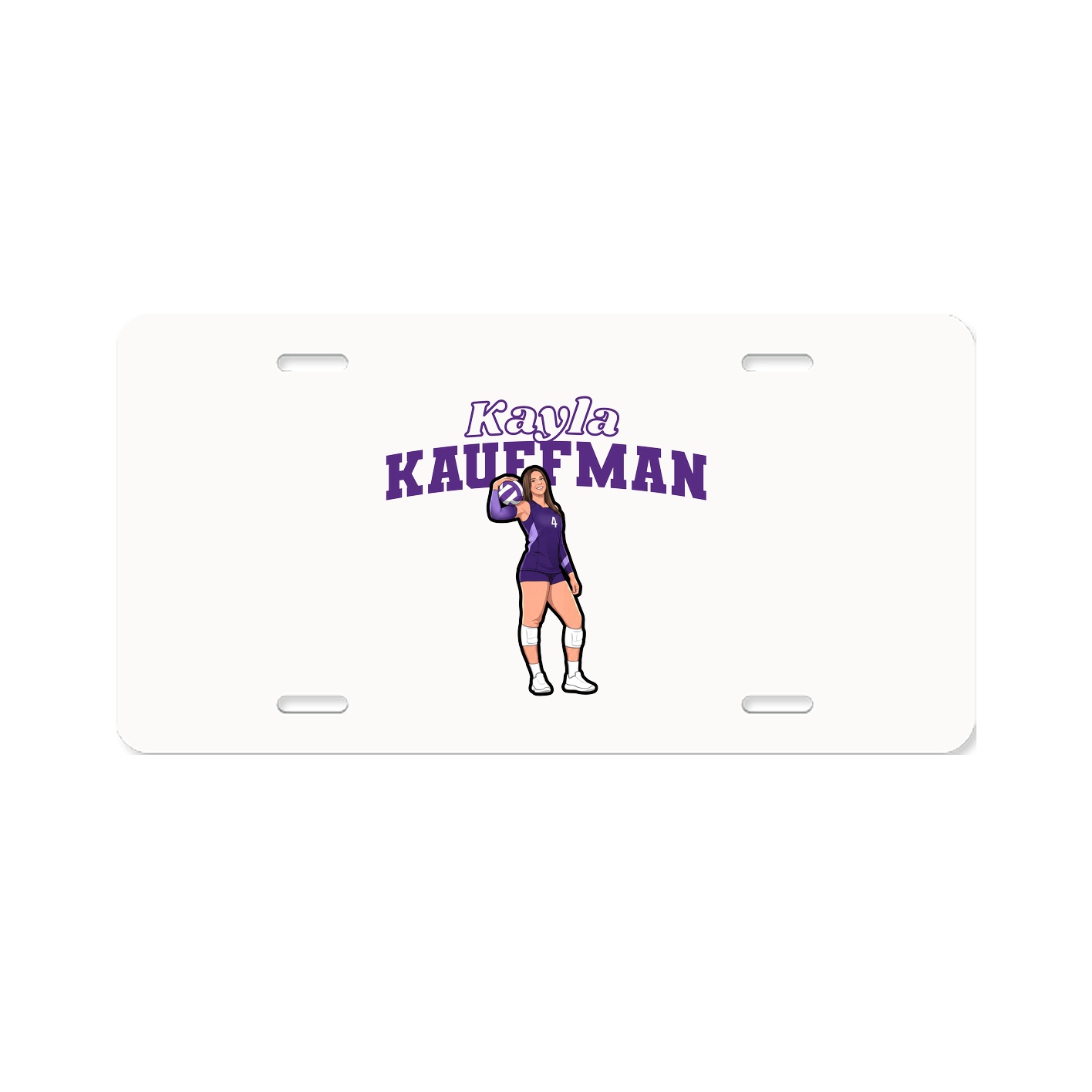 License Plate — Name Arch in Classic