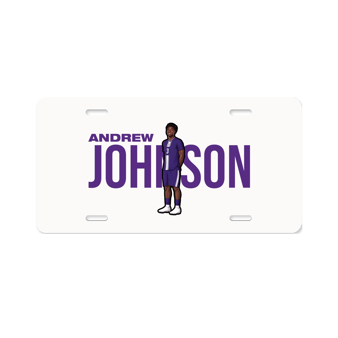 License Plate — Player Name in Classic