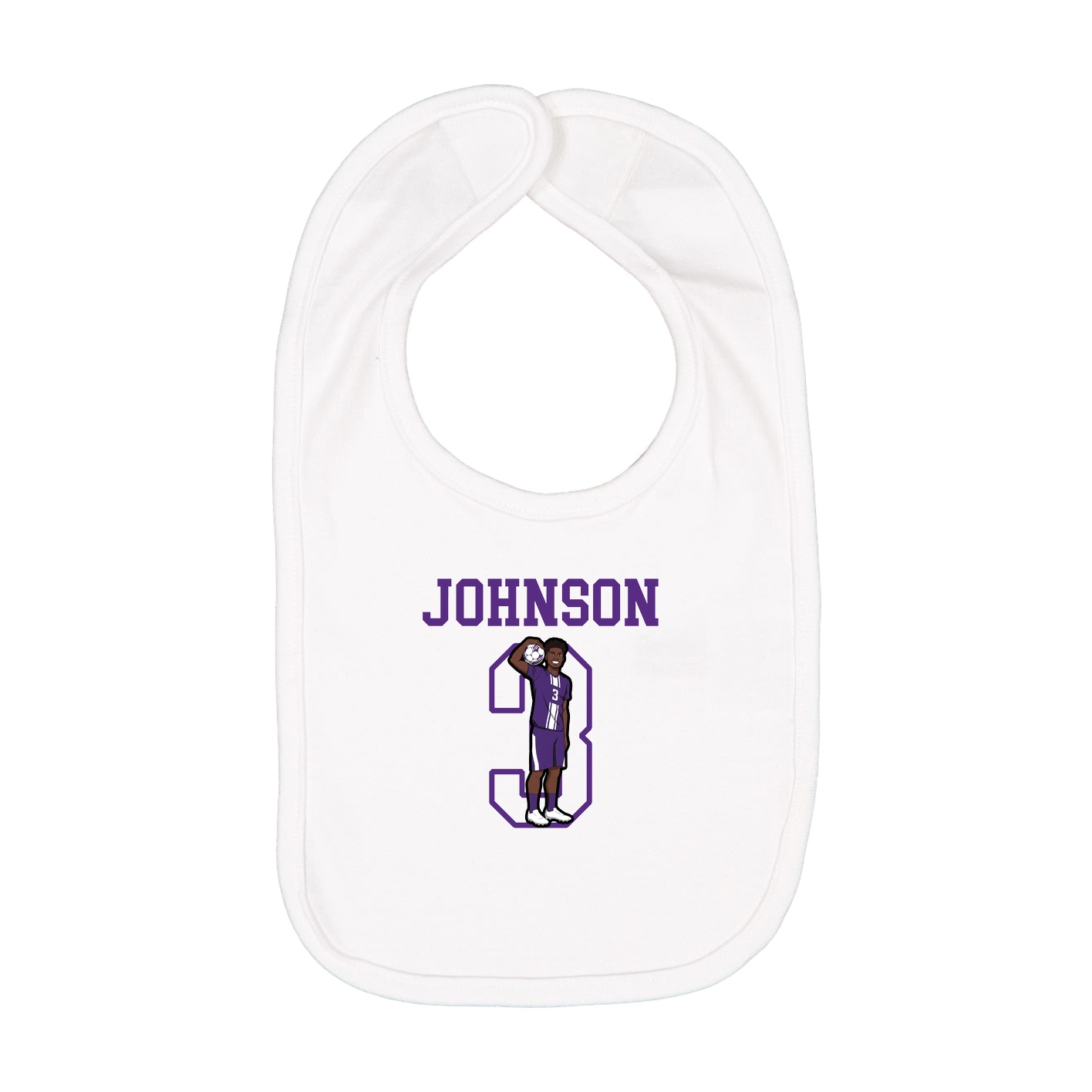 Infant Bib — Shirsey in White