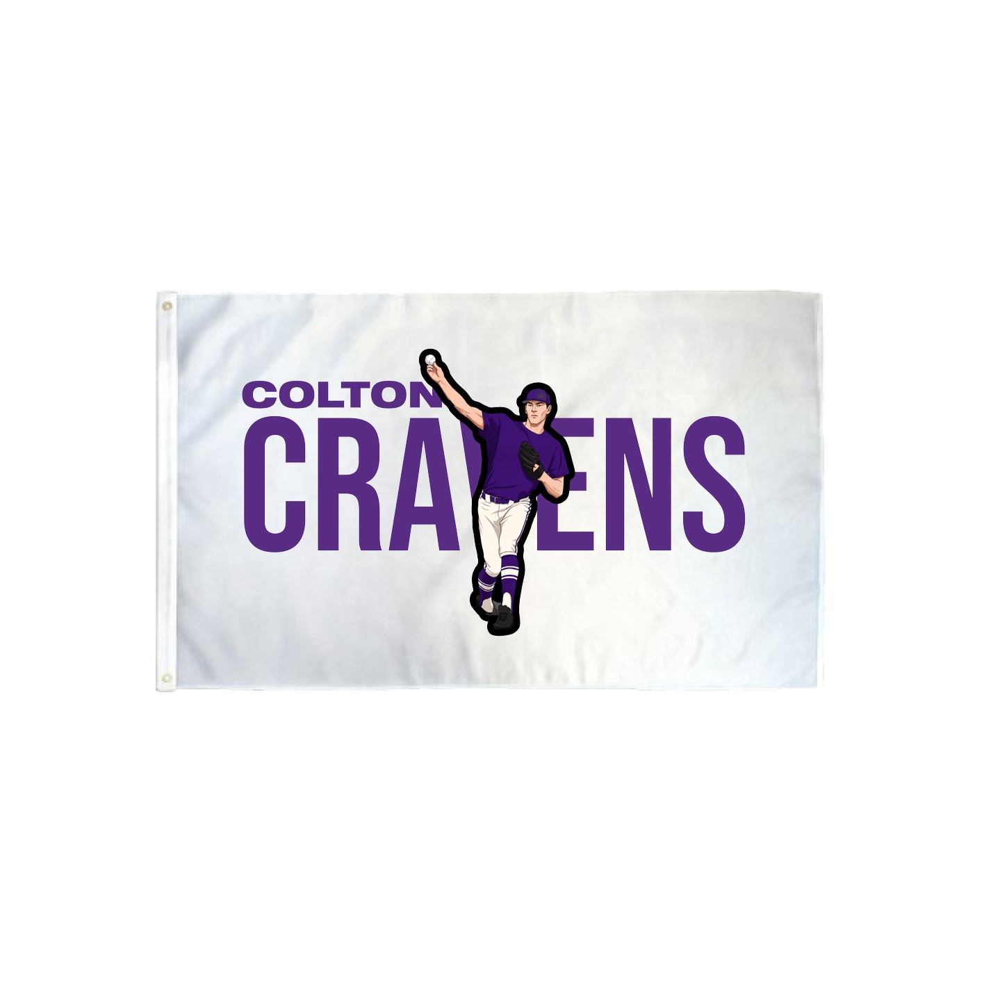 3x5 Flag — Player Name in Classic
