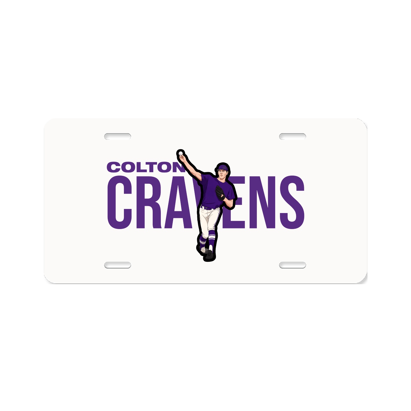 License Plate — Player Name in Classic