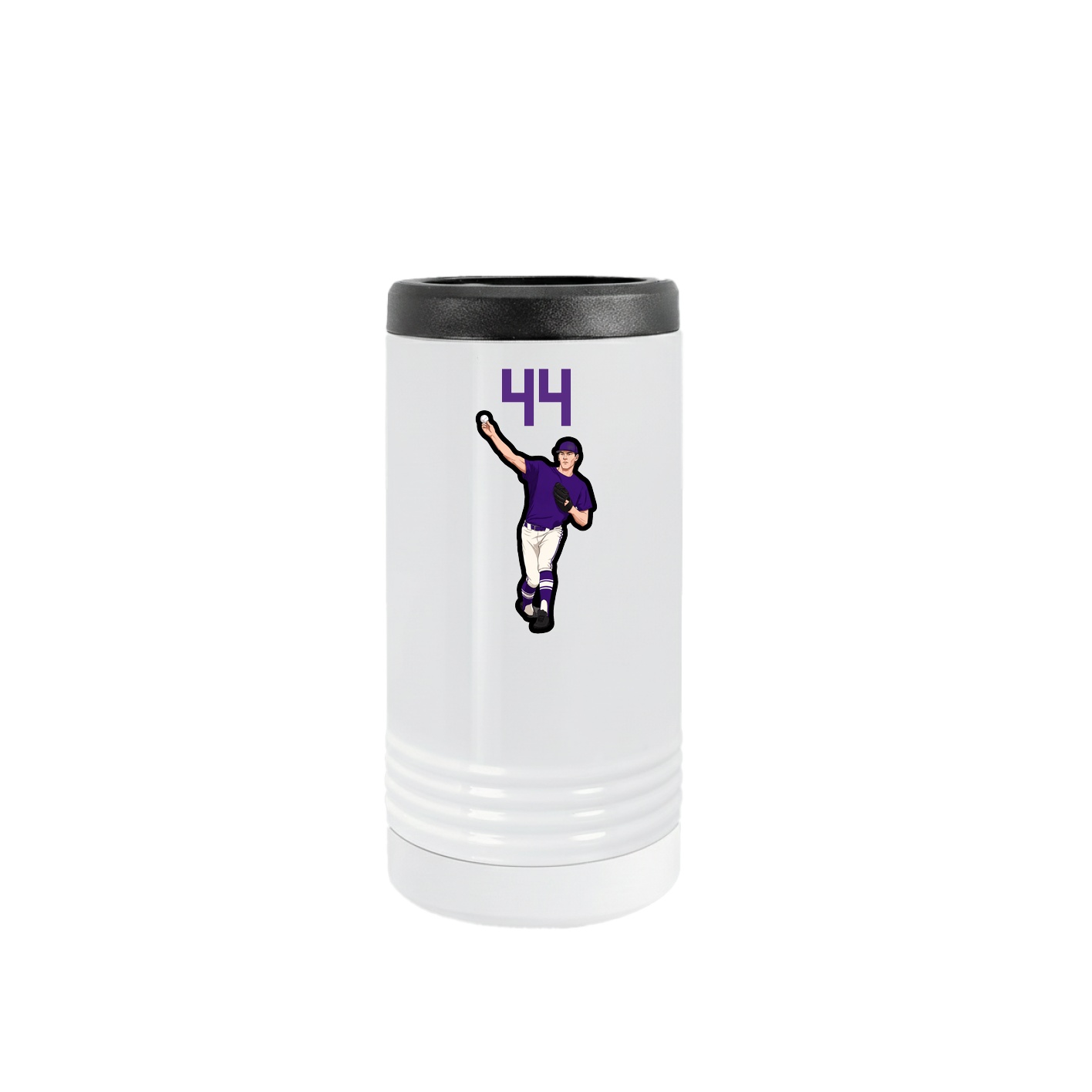 Slim Beverage Holder — Number Top in White