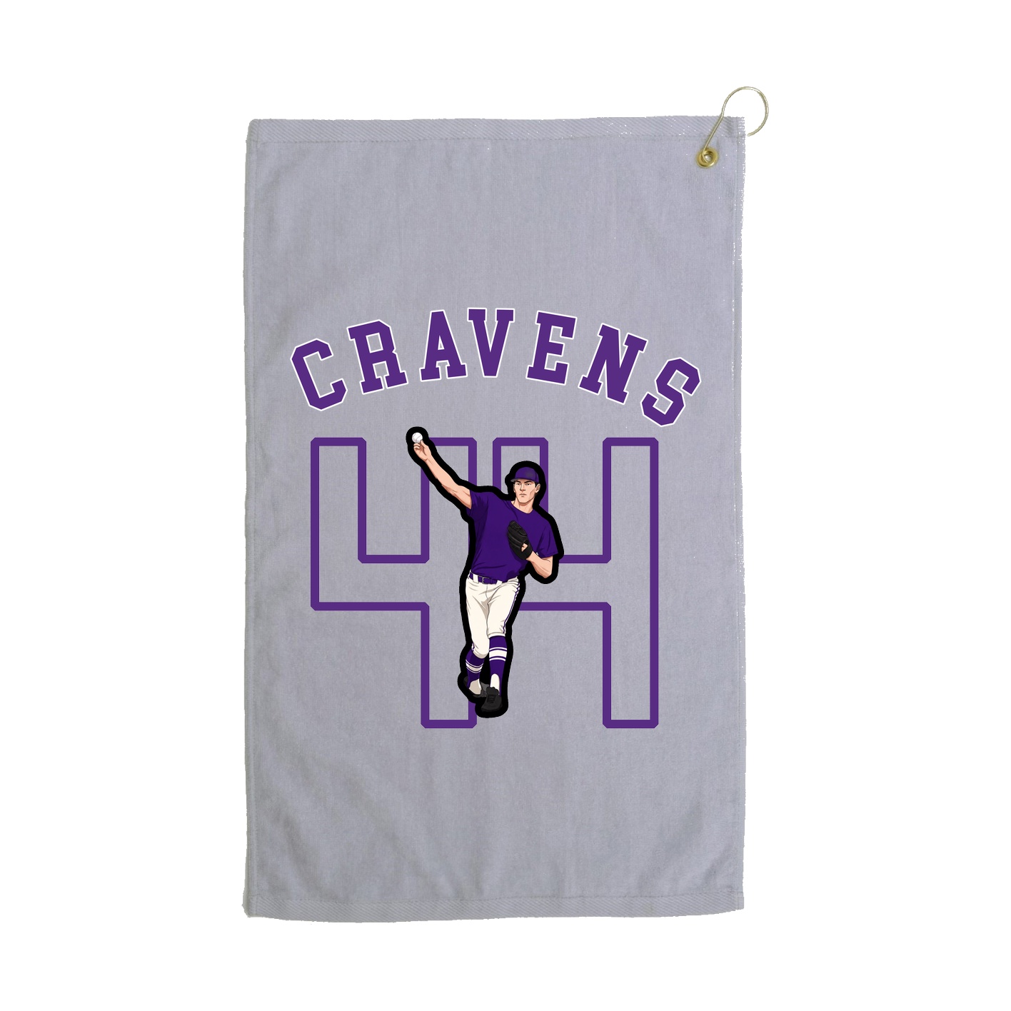 Golf Towel — Shirsey Arch in Grey