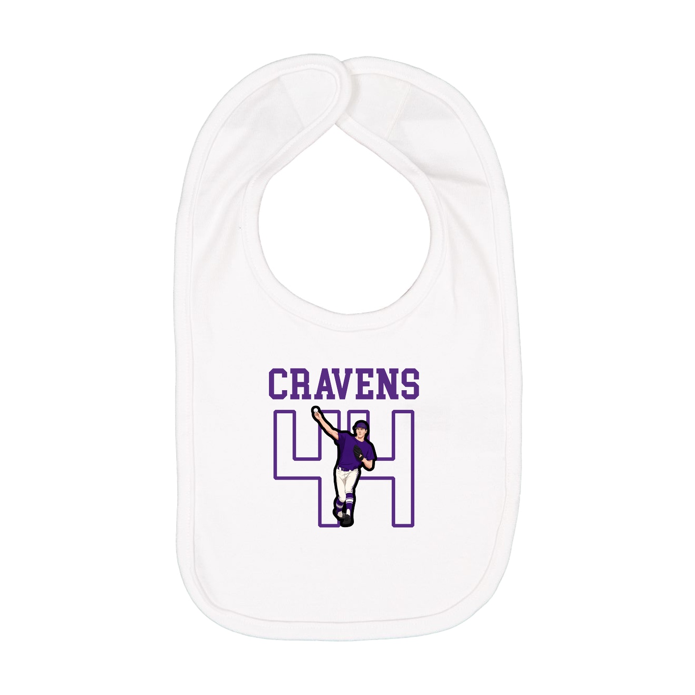 Infant Bib — Shirsey in White
