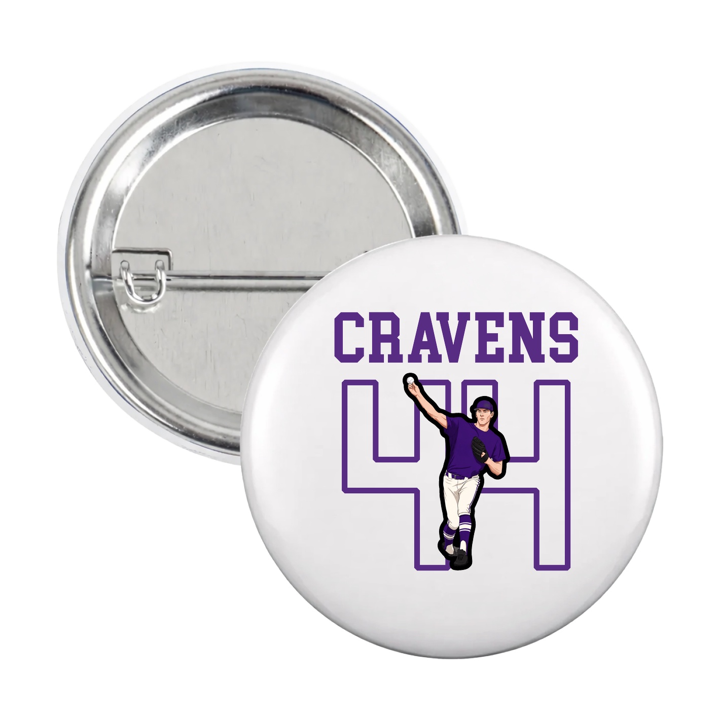 Game Day Button — Shirsey in White