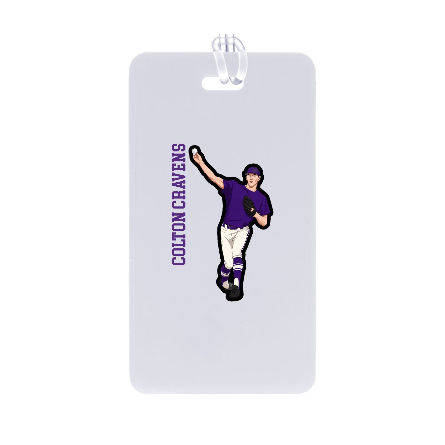 Bag Tag — Name Vertical in Classic