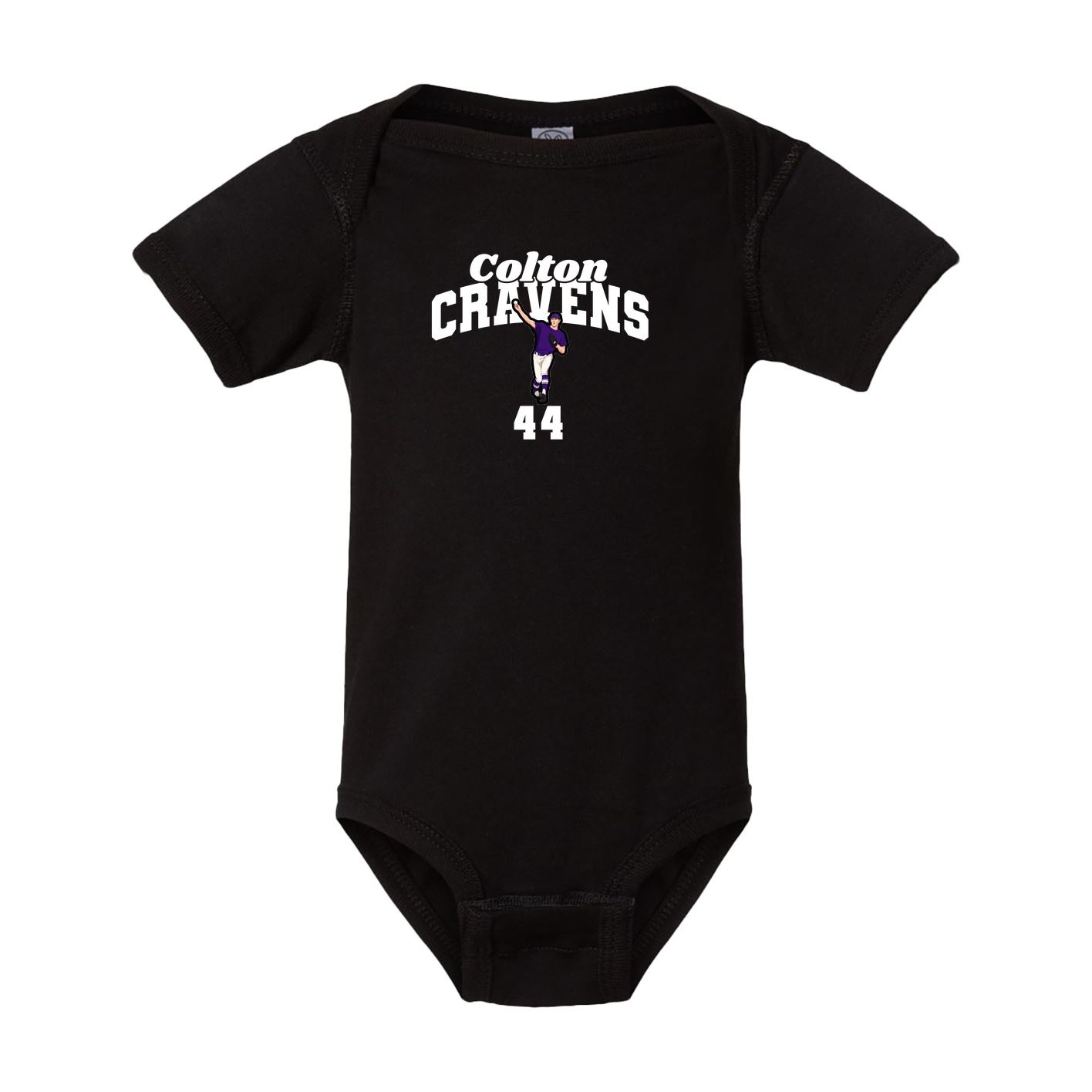Baby Onesie — Signature Arch in Black