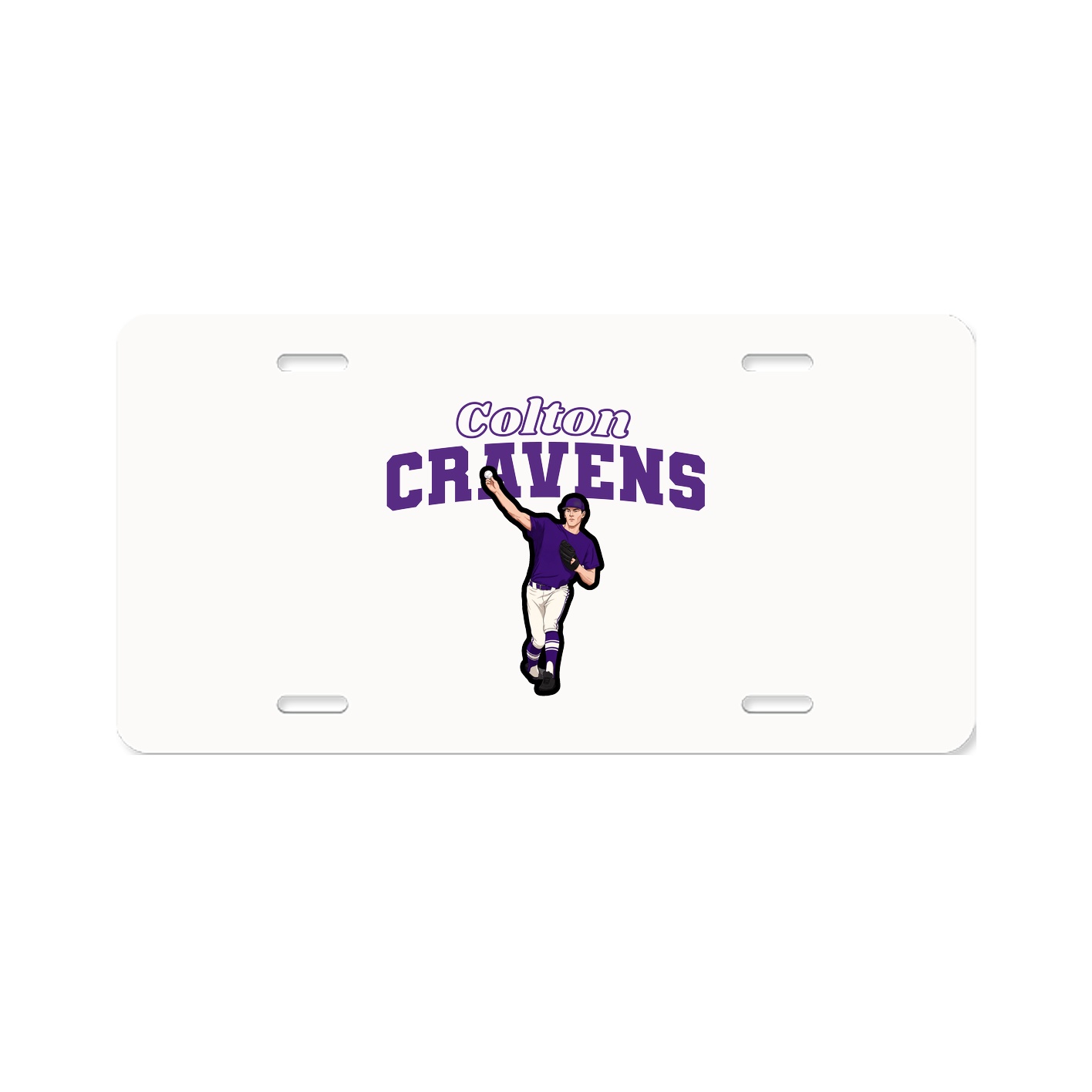 License Plate — Name Arch in Classic