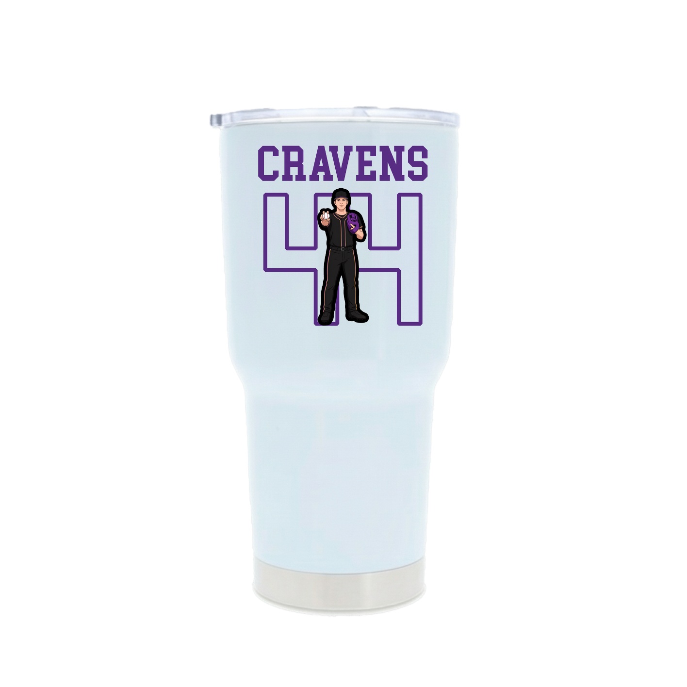 30oz Stainless Steel Tumbler — Shirsey in White