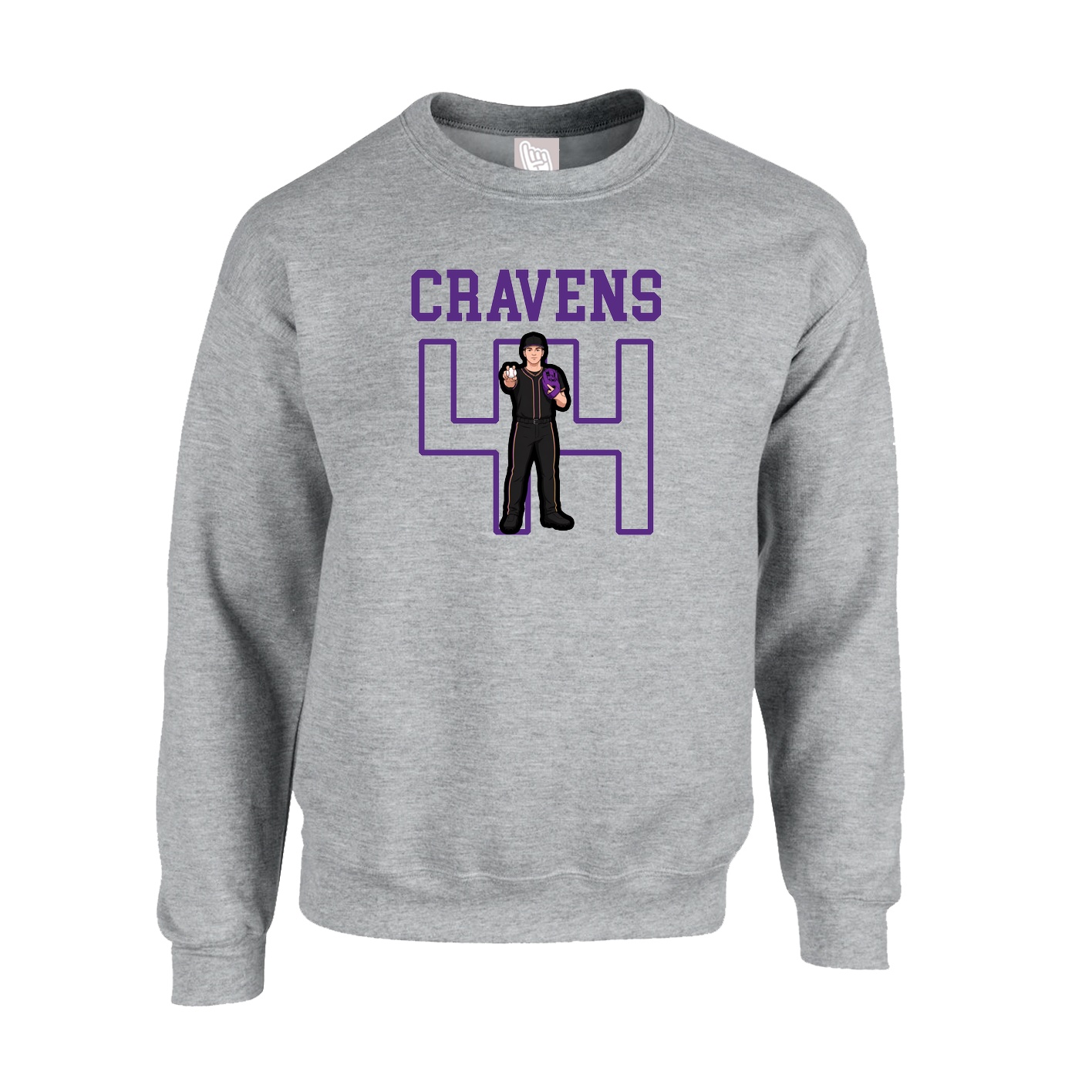 Fleece Crew — Shirsey in Grey