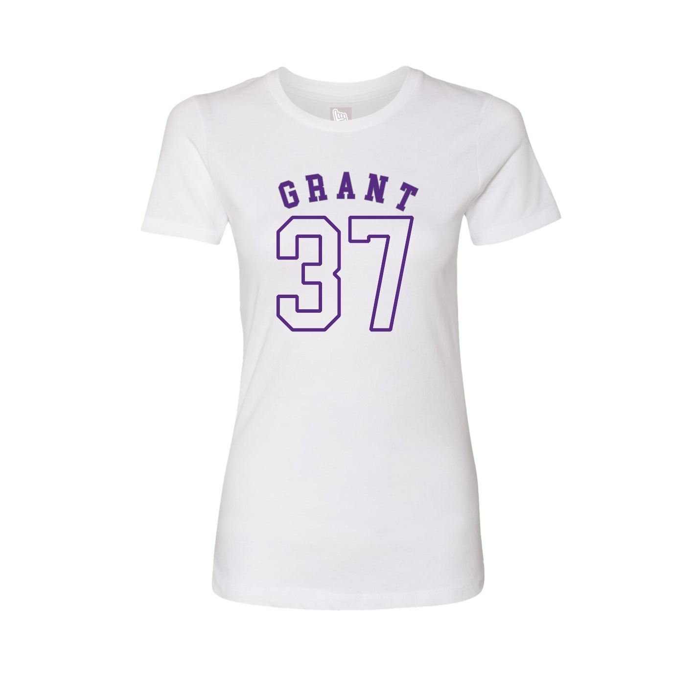 Fitted Women's Tee — Shirsey Arch in White