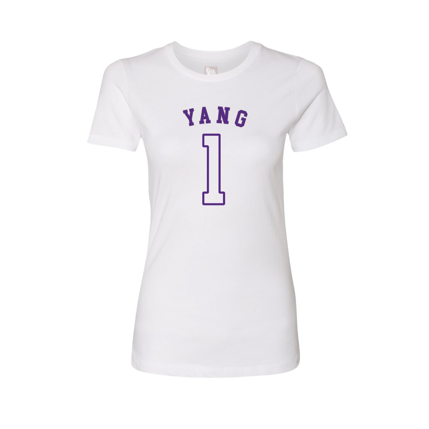 Fitted Women's Tee — Shirsey Arch in White