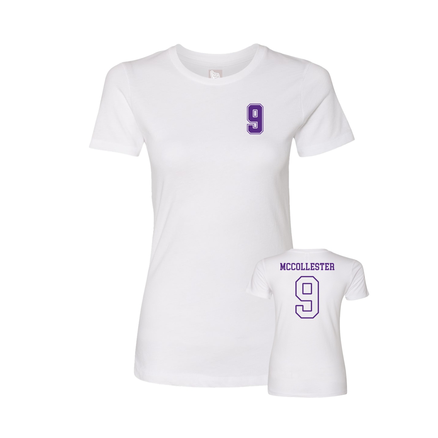 Womens Tee — Chest Back in White