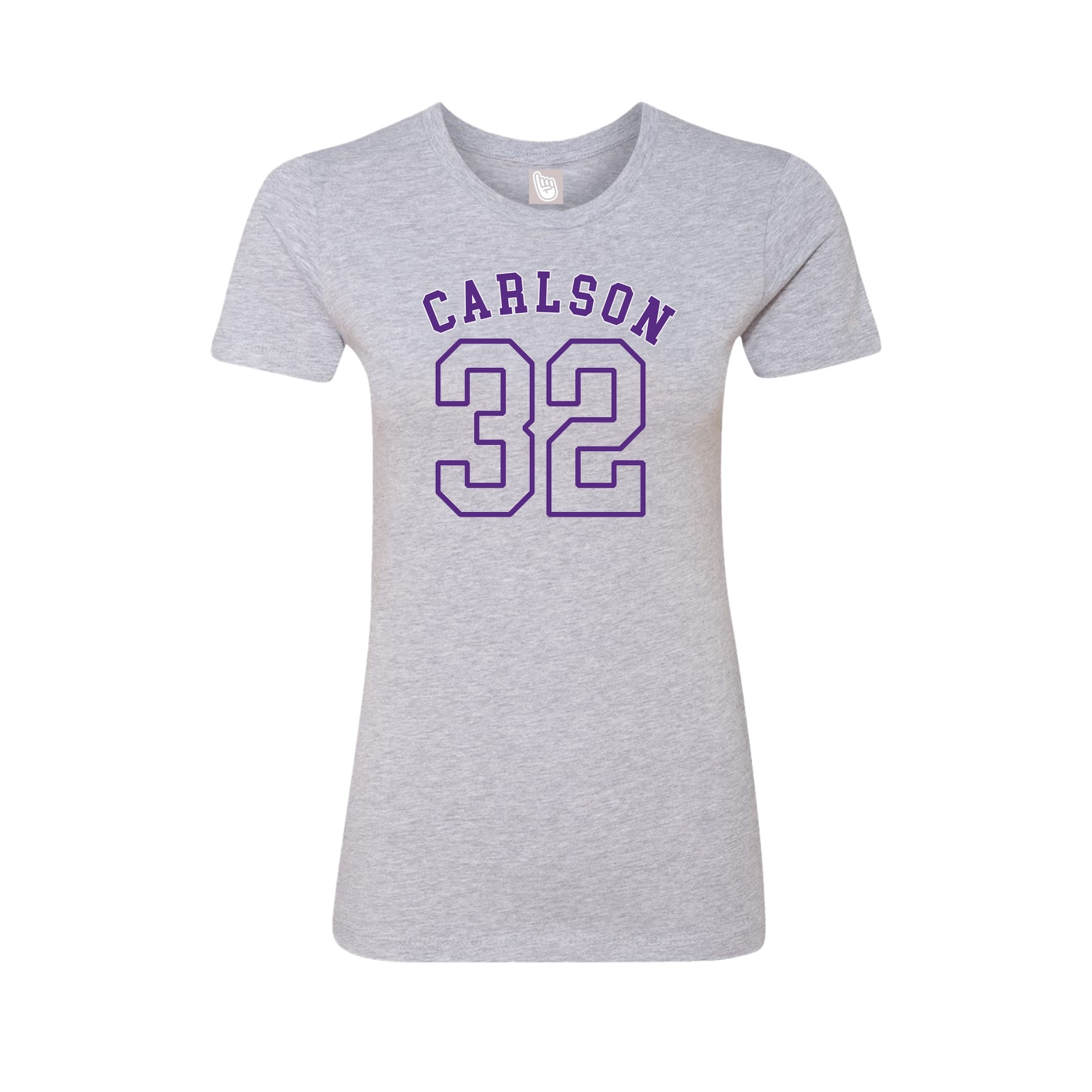 Fitted Women's Tee — Shirsey Arch in Grey