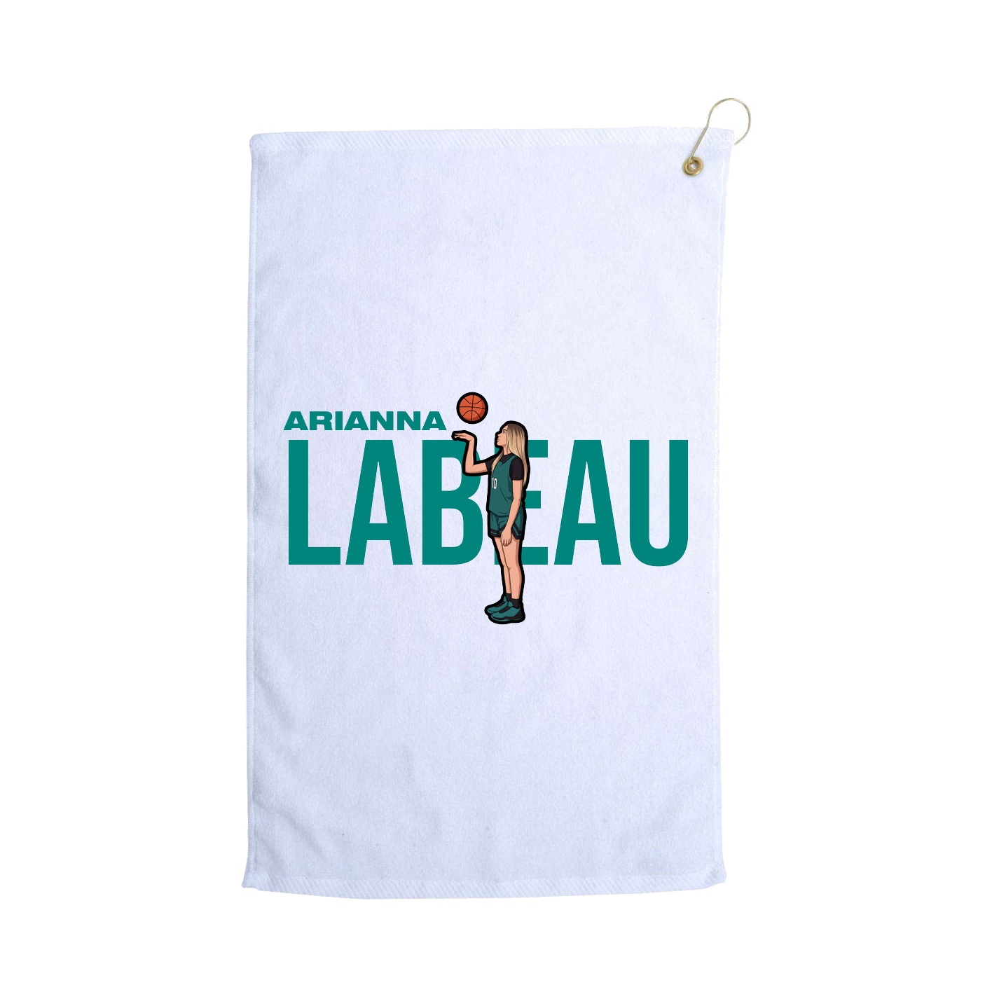 Golf Towel — Player Name in White