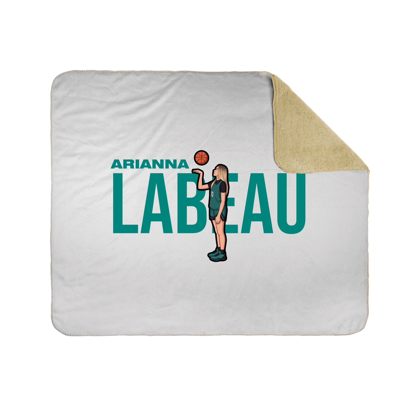 Throw Blanket — Player Name in White