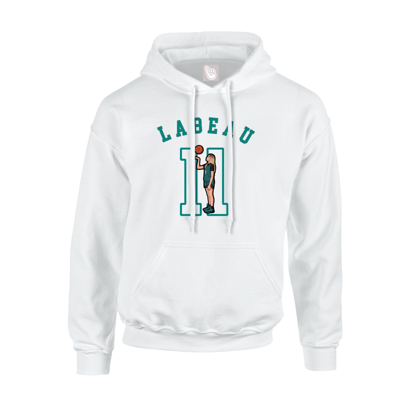 Youth Hoodie — Shirsey Arch in White