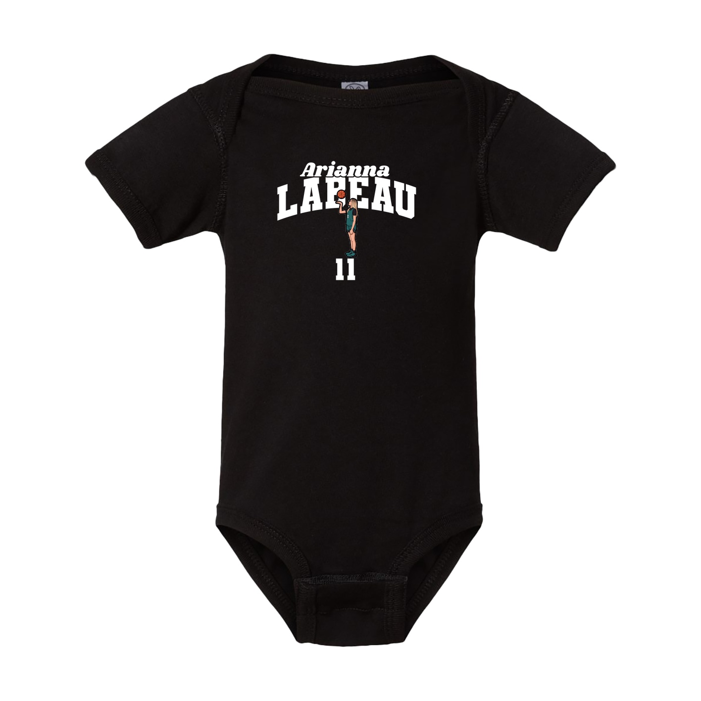 Baby Onesie — Signature Arch in Black