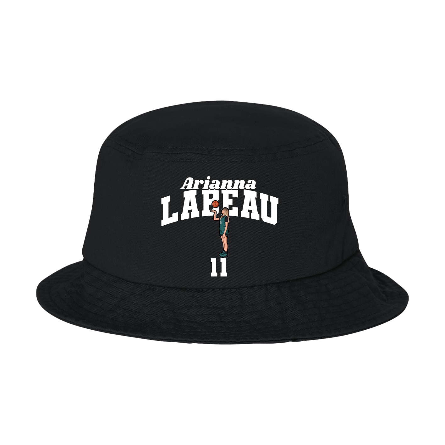 Bucket Cap — Signature Arch in Black