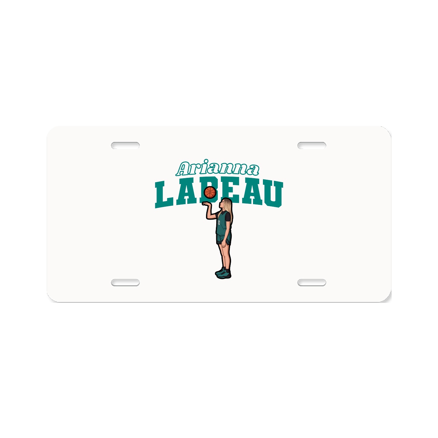 License Plate — Name Arch in Classic
