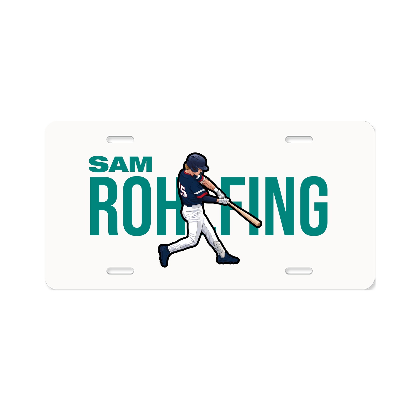 License Plate — Player Name in Classic