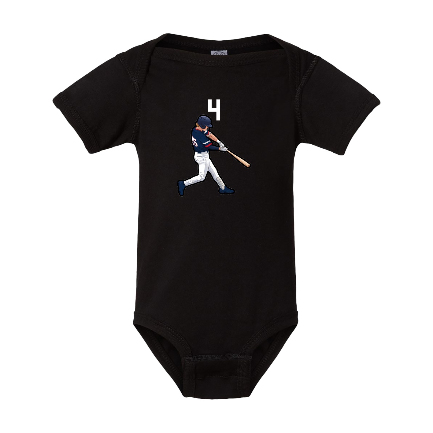 Baby Onesie — Number Top in Black