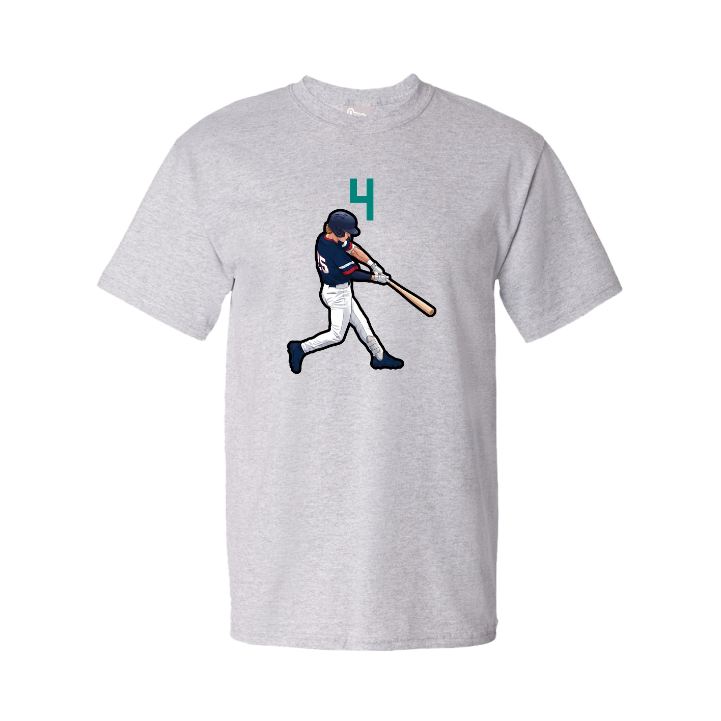 Tee — Number Top in Grey