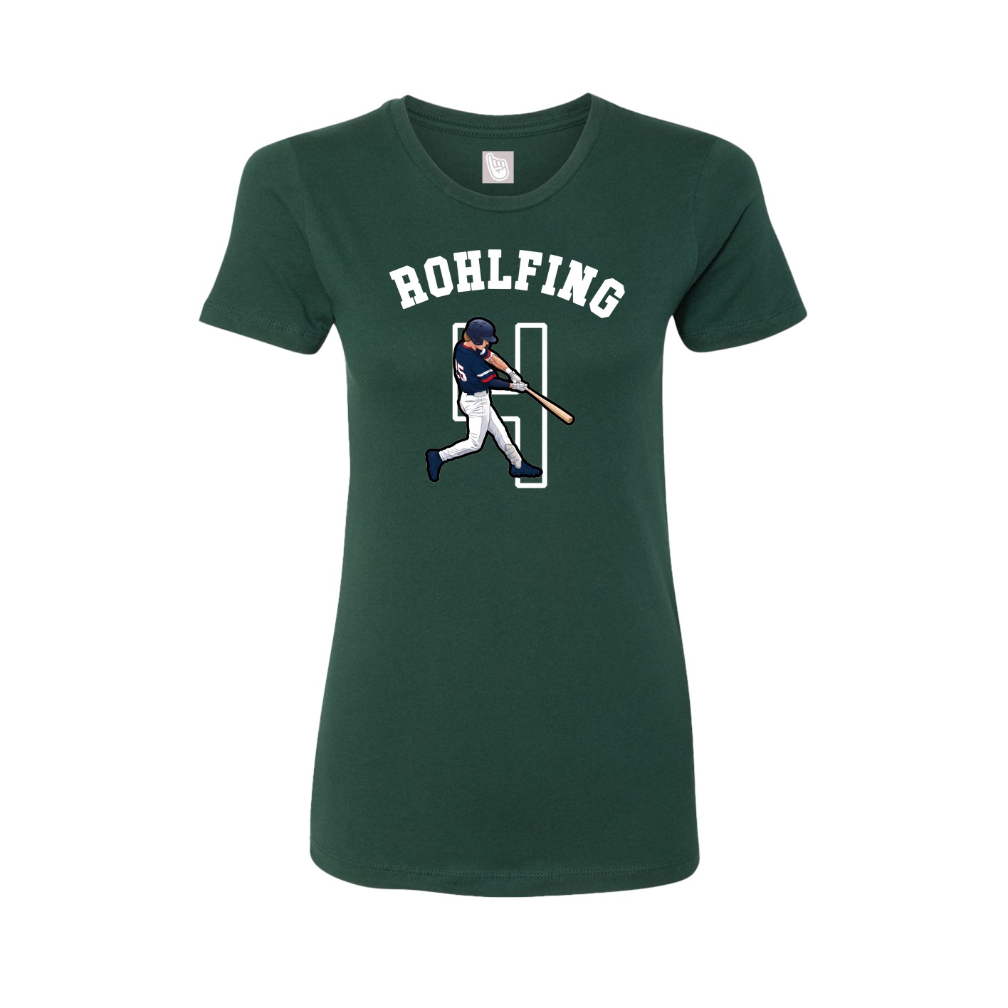 Fitted Women's Tee — Shirsey Arch in Green
